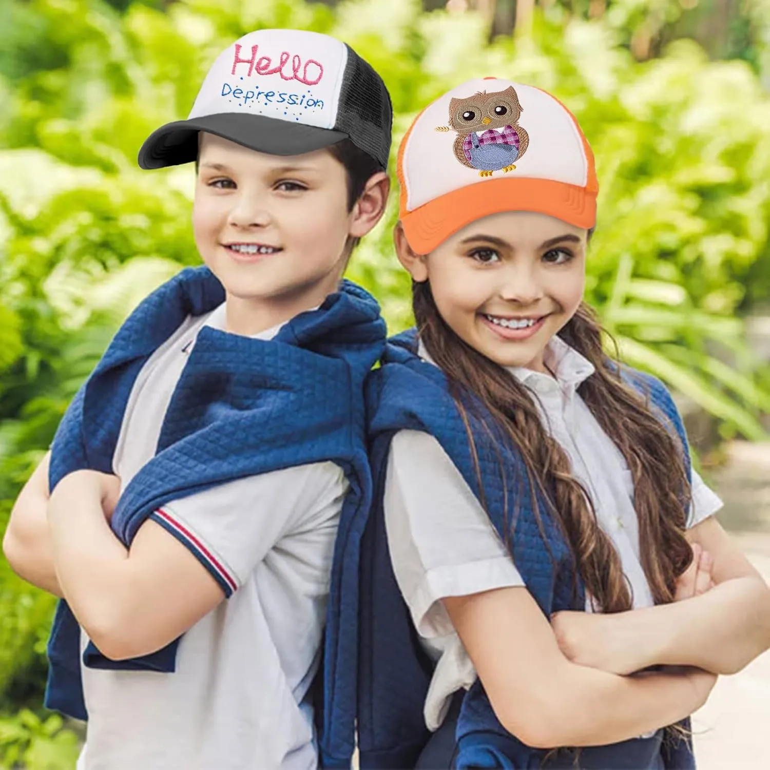 10 Pack Kids Trucker Hats Boys Girls Colorful Baseball Hats Adjustable Sublimation Blank Mesh Plain Baseball Caps