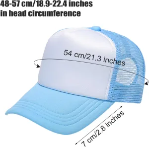 10 Pack Kids Trucker Hats Boys Girls Colorful Baseball Hats Adjustable Sublimation Blank Mesh Plain Baseball Caps