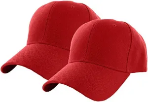 2Pcs Snapback Trucker Baseball Hats Mesh Back Adjustable Blank Caps for Men Women