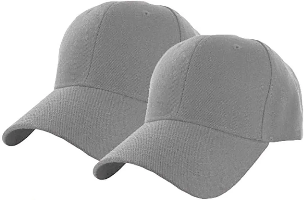 2Pcs Snapback Trucker Baseball Hats Mesh Back Adjustable Blank Caps for Men Women