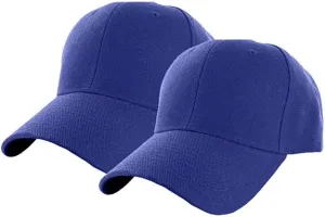 2Pcs Snapback Trucker Baseball Hats Mesh Back Adjustable Blank Caps for Men Women