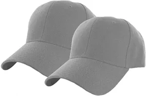 2Pcs Snapback Trucker Baseball Hats Mesh Back Adjustable Blank Caps for Men Women