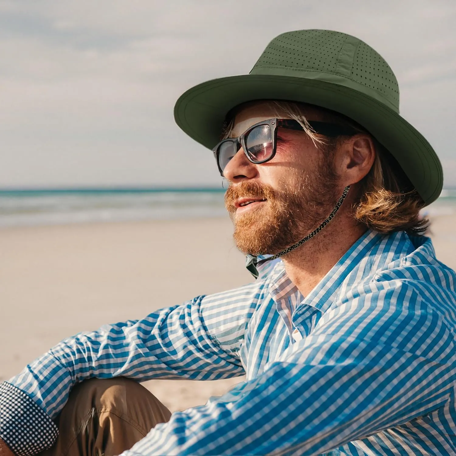 ARMORAY Cooling Boonie Bucket Hat - Wide Brim Adjustable Sun Hats for Men and Women