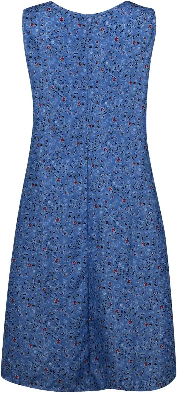 Boho Dresses for Women 2025 Summer Tank Top Dress Sun Dresses Sleeveless Short Dresses Boho Floral Dress with Pockets
