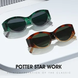 bullabulling Vintage Cat Eye 70s Sunglasses Women Men Classic Retro Stylish Frame UV400 Sunglasses