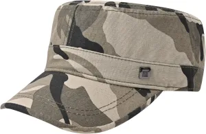 Camouflage Camo Cadet Soldier Cap Adjustable USA American Flag Soldier Hat Flat Top Baseball Sun Cap