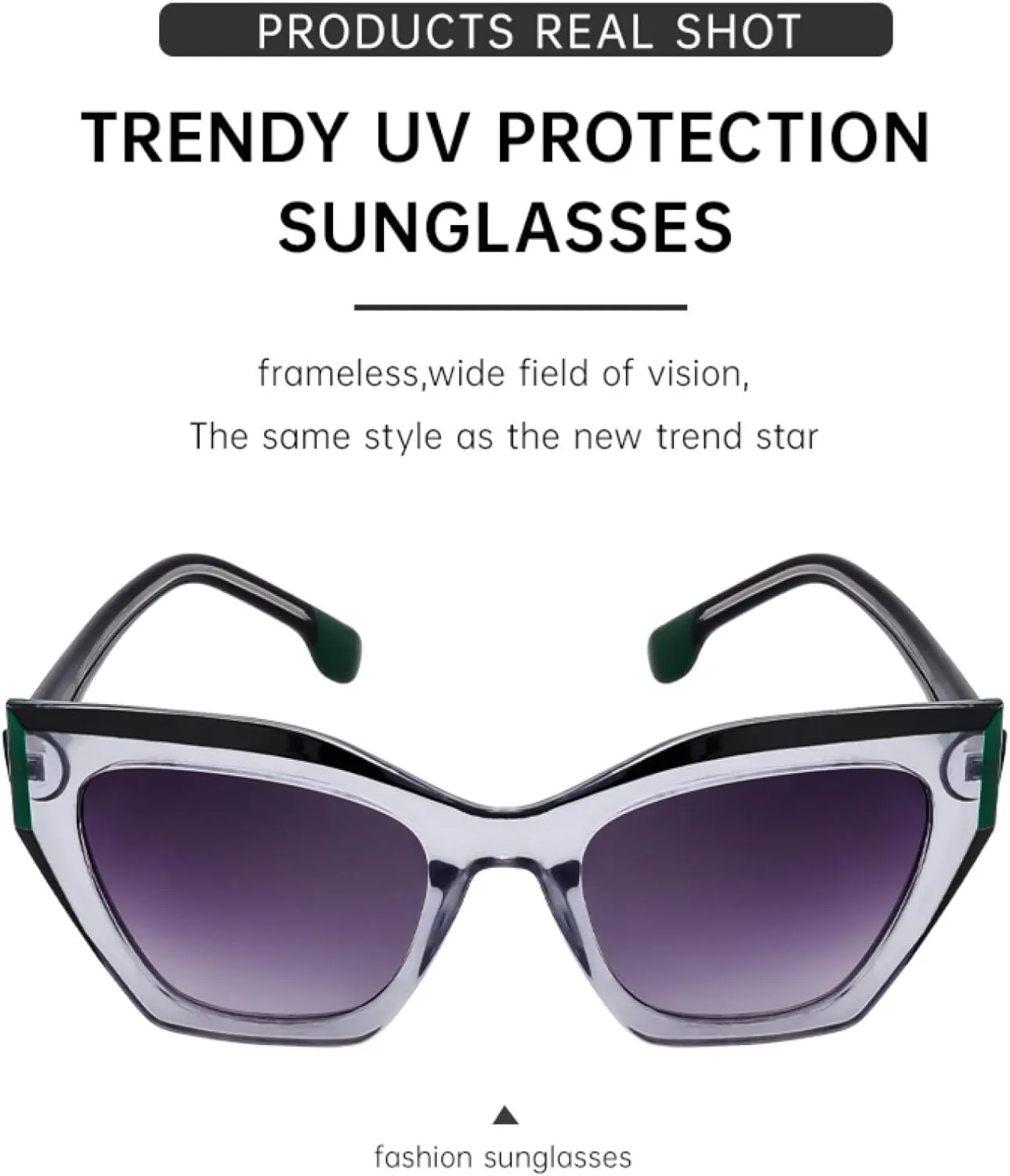 Cat Eye Punk Sunglasses for Women Luxury Classic Vintage Quadrilateral