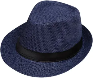 Children Floppy Straw Hat Sun Hat for Kids Fedora Hats Boys Jazz Summer Beach Cap Short Brim for Girls 2-10 Years