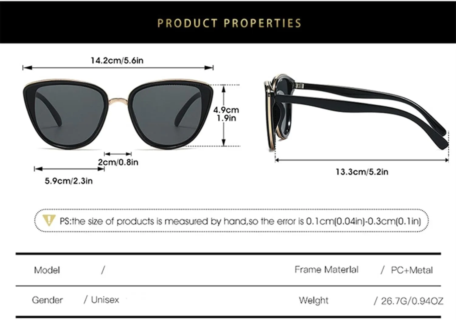 Classic Cat Eye Women Sunglasses Vintage Female Fashion Shades