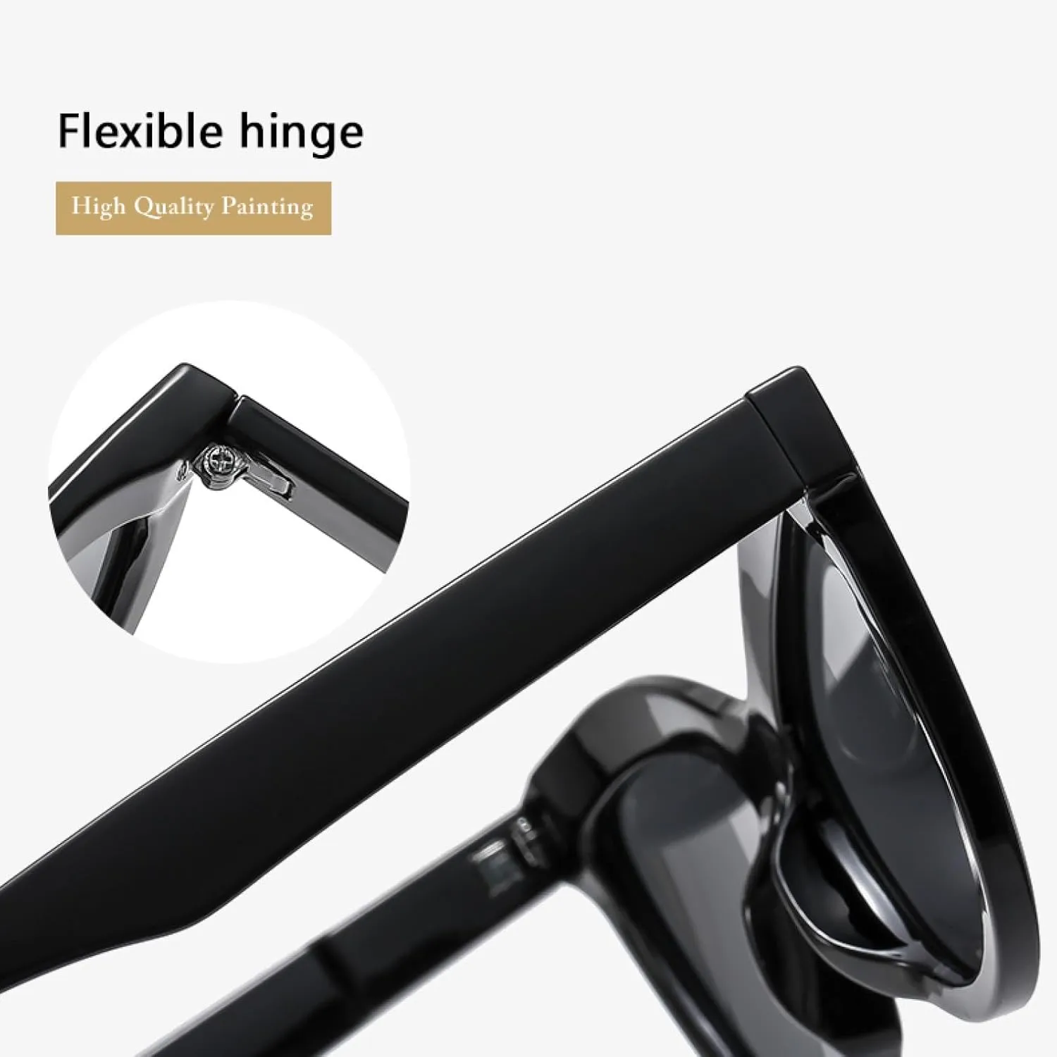 Classic Fashion Cat Eye Sunglasses for Women Vintage Thick Frame Uv400