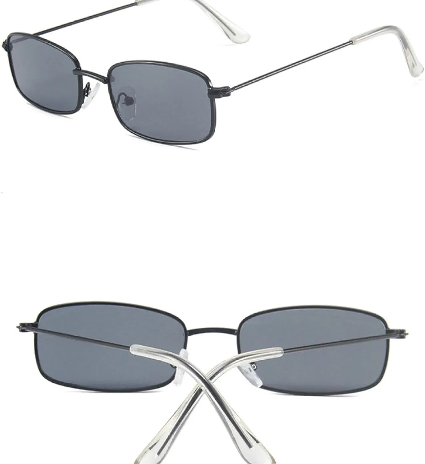 Classic Men Vintage Sunglasses Retro Rectangle Punk Sun Glasses Female Uv400 Shades