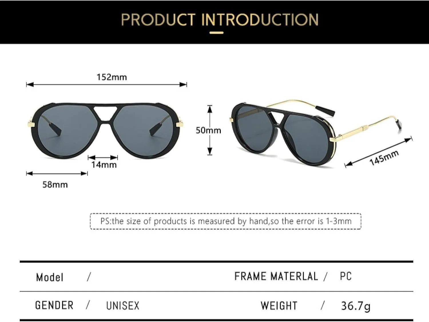 Classic Metal Retro Oval Sunglasses Women Men Vintage Style Sun Glasses Fashion Eyewear Uv400 Shades