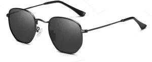 Classic Polarized Sunglasses Men Shades for Women Hexagon Retro Sun Glasses Stainless Steel Frames