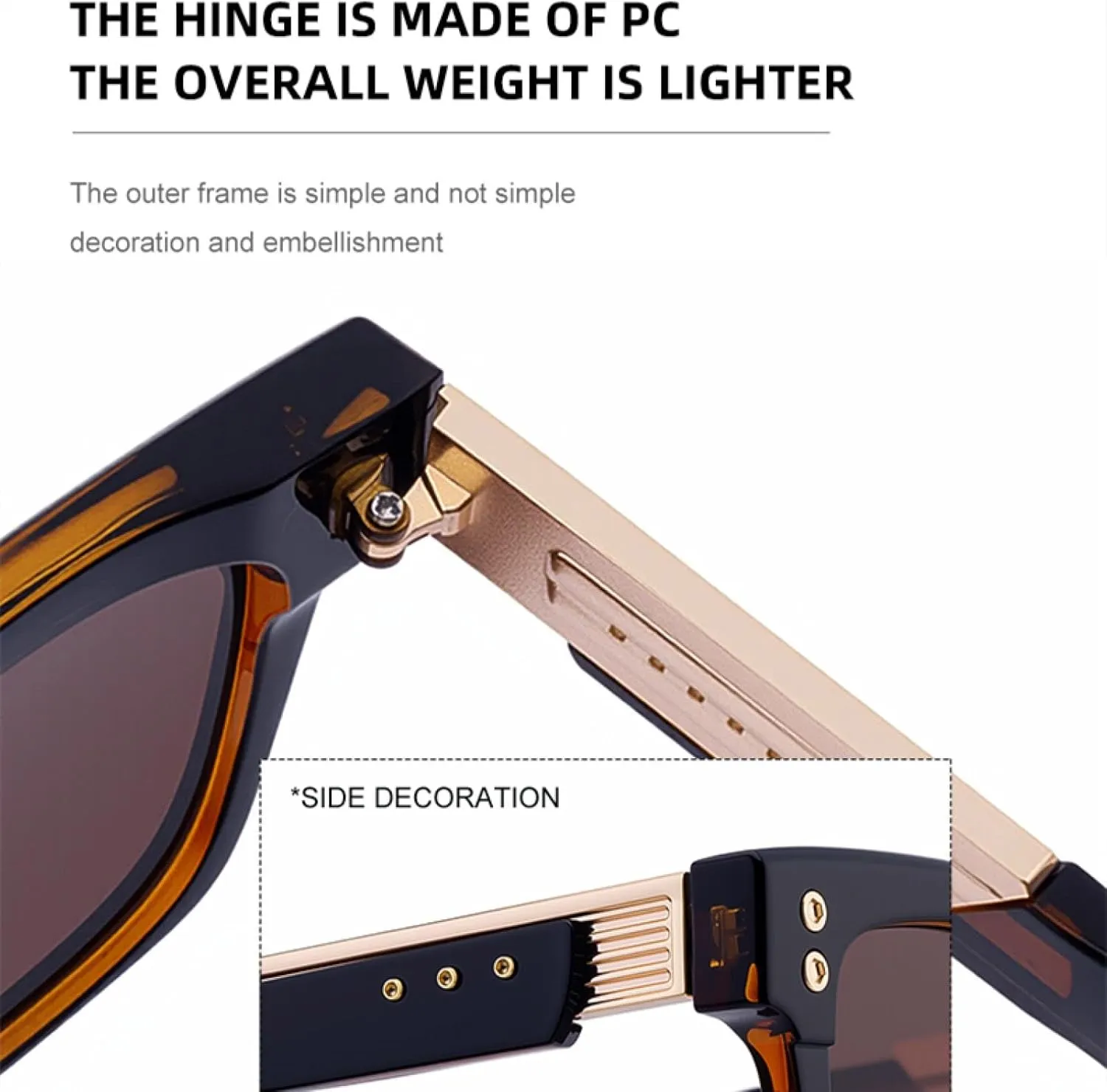 Classic Punk Sunglasses for Men Luxury Uv400 Driving Steampunk