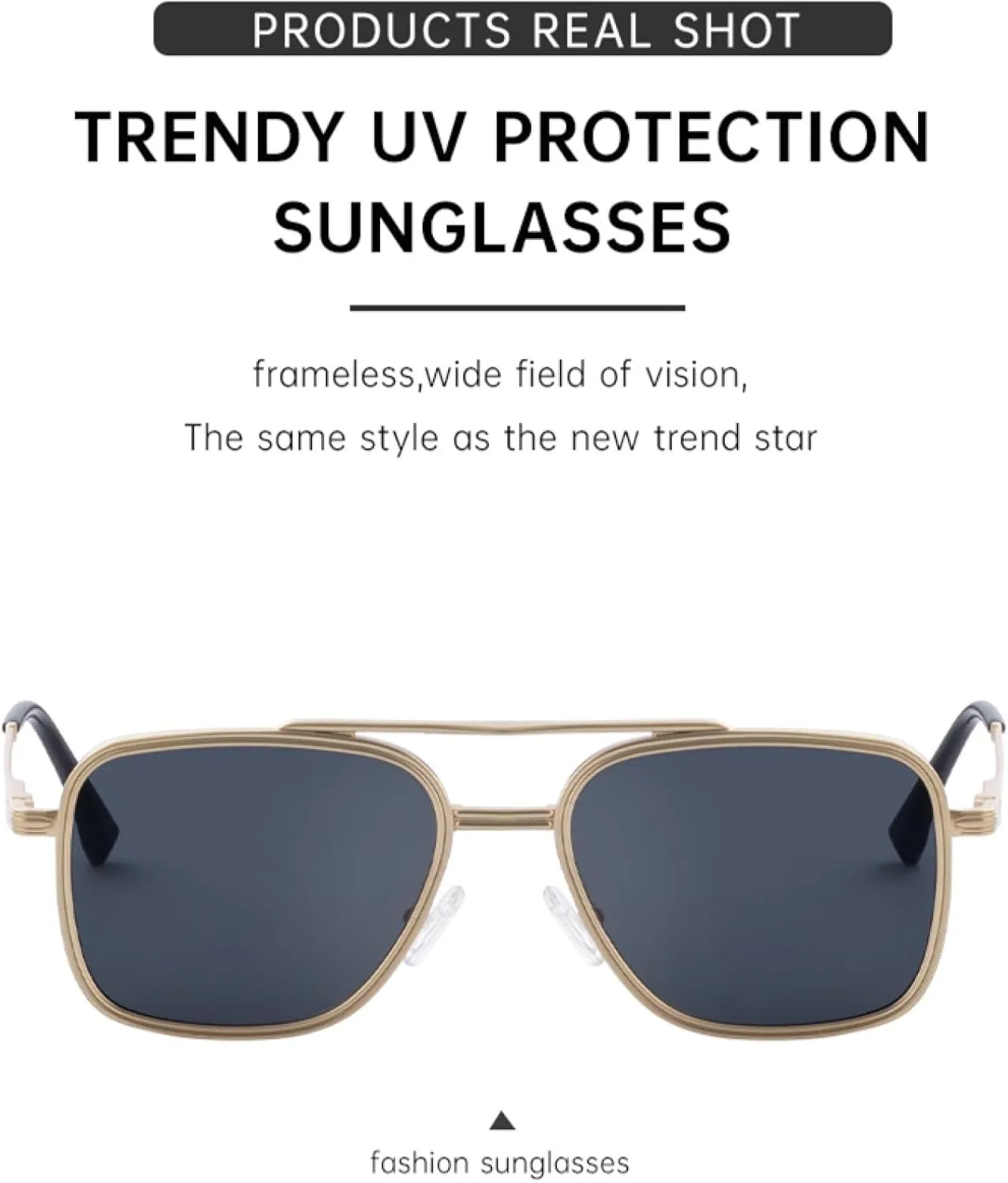 Classic Punk Sunglasses for Women Men Luxury Steampunk Metal Double Beam Uv400 Driving