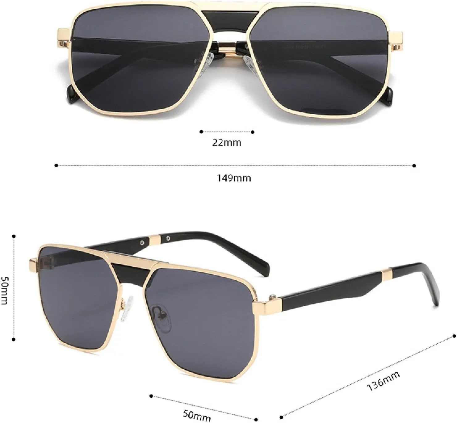 Classic Sunglasses Men Women Vintage Retro Fashion Sun Glasses Uv400 Shades Luxury Eyewear