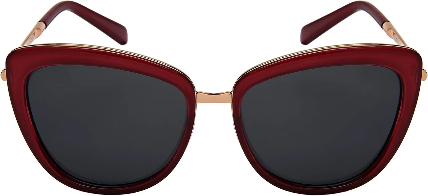 Classic Vintage Cat Eye Sunglasses W/Polarized Lenses 3323-REV