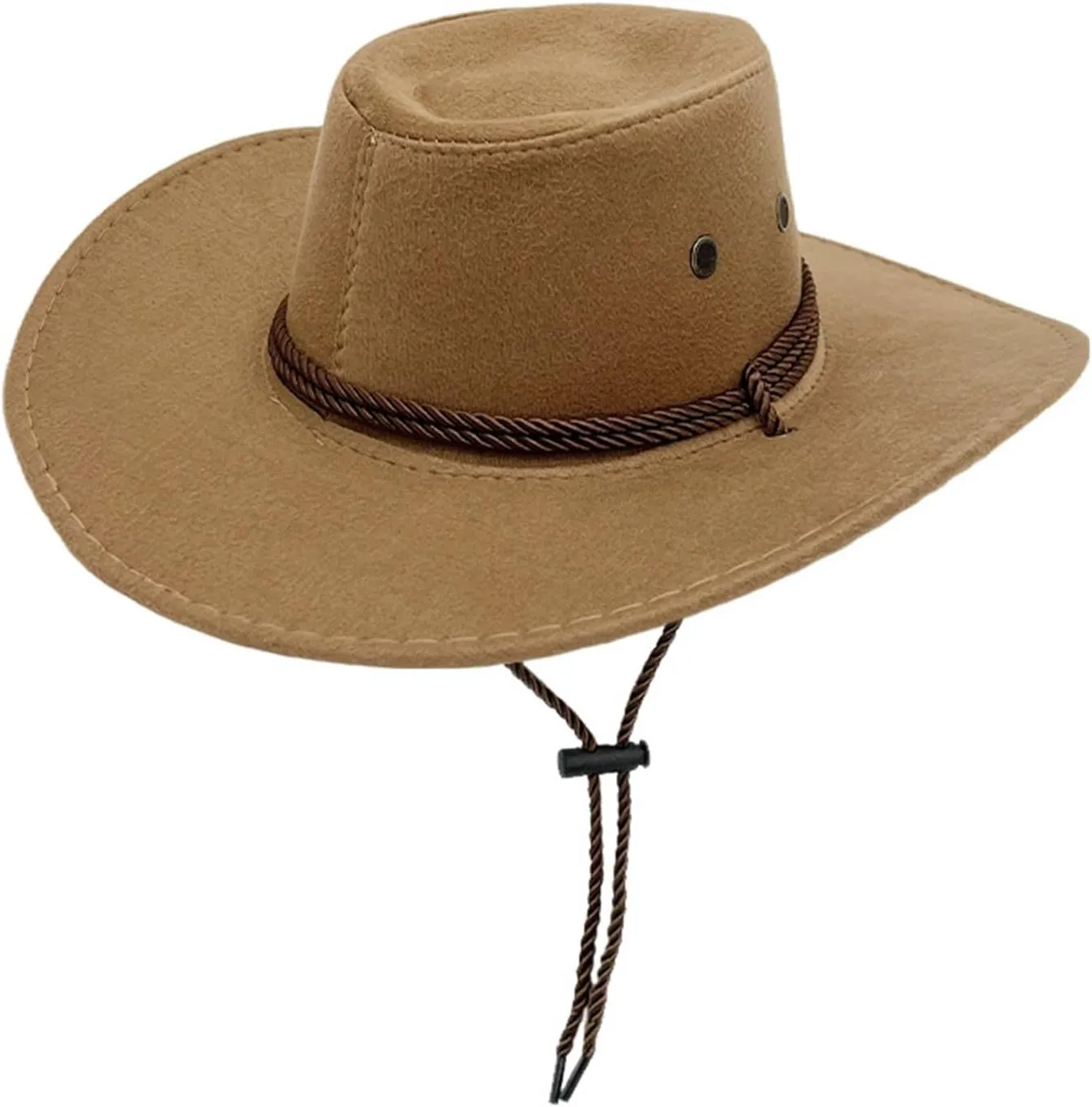 Cowboy Hat for Women and Men Felt Wide Brim Classic Outdoor Fedora Hats Western Cowboy Cowgirl Hats