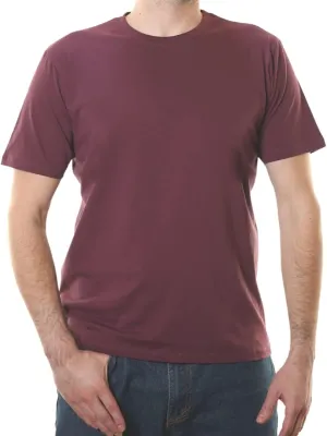 Crewneck 100% Certified Organic Cotton, Soft Shirts for Men