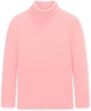 CUNYI Boys Girls Turtleneck Long Sleeve Soft Cotton T-Shirts Solid Color Warm Tee Tops