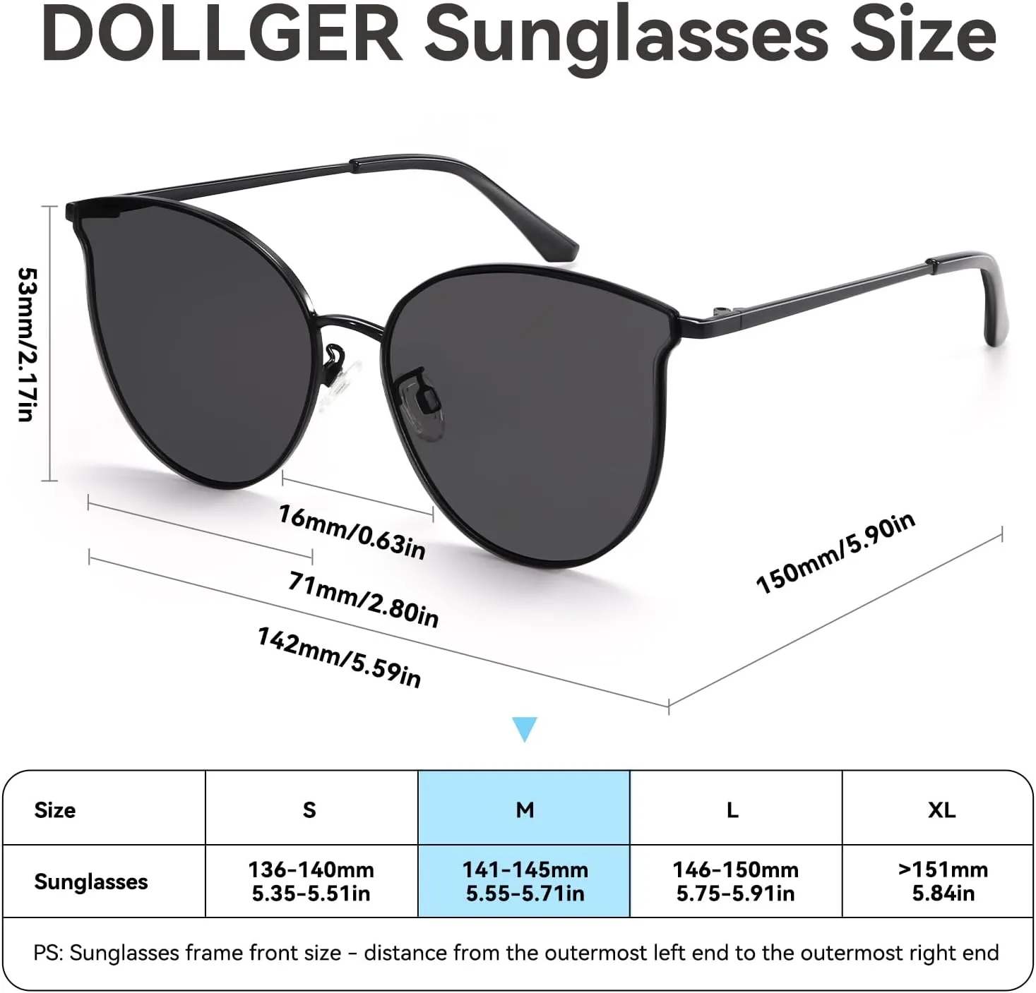 Dollger Cat Eye Sunglasses for Women Men Retro Trendy Cateye Metal Sun Glassses Round Frame UV Protection