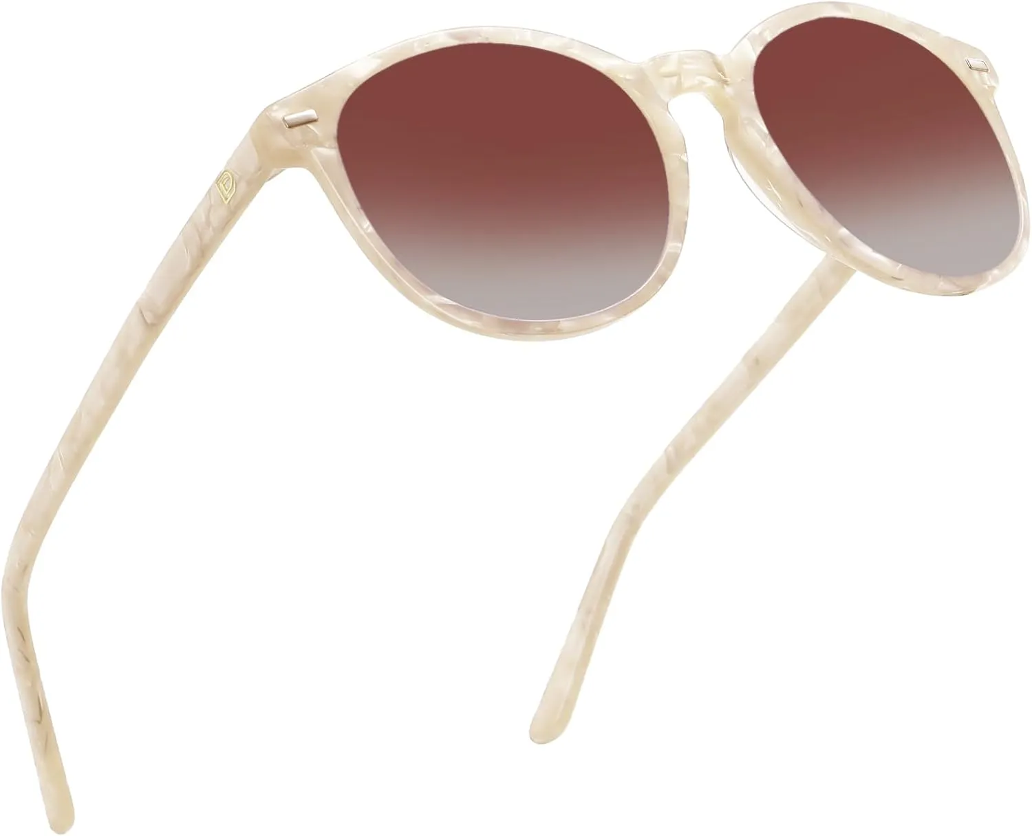 DUCO Polarized Sunglasses for Women Retro Round Women's Sunglasses Classic Vintage UV400 Shades DC1230