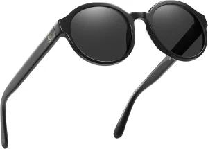 DUCO Polarized Sunglasses for Women Retro Round Women's Sunglasses Classic Vintage UV400 Shades DC1230