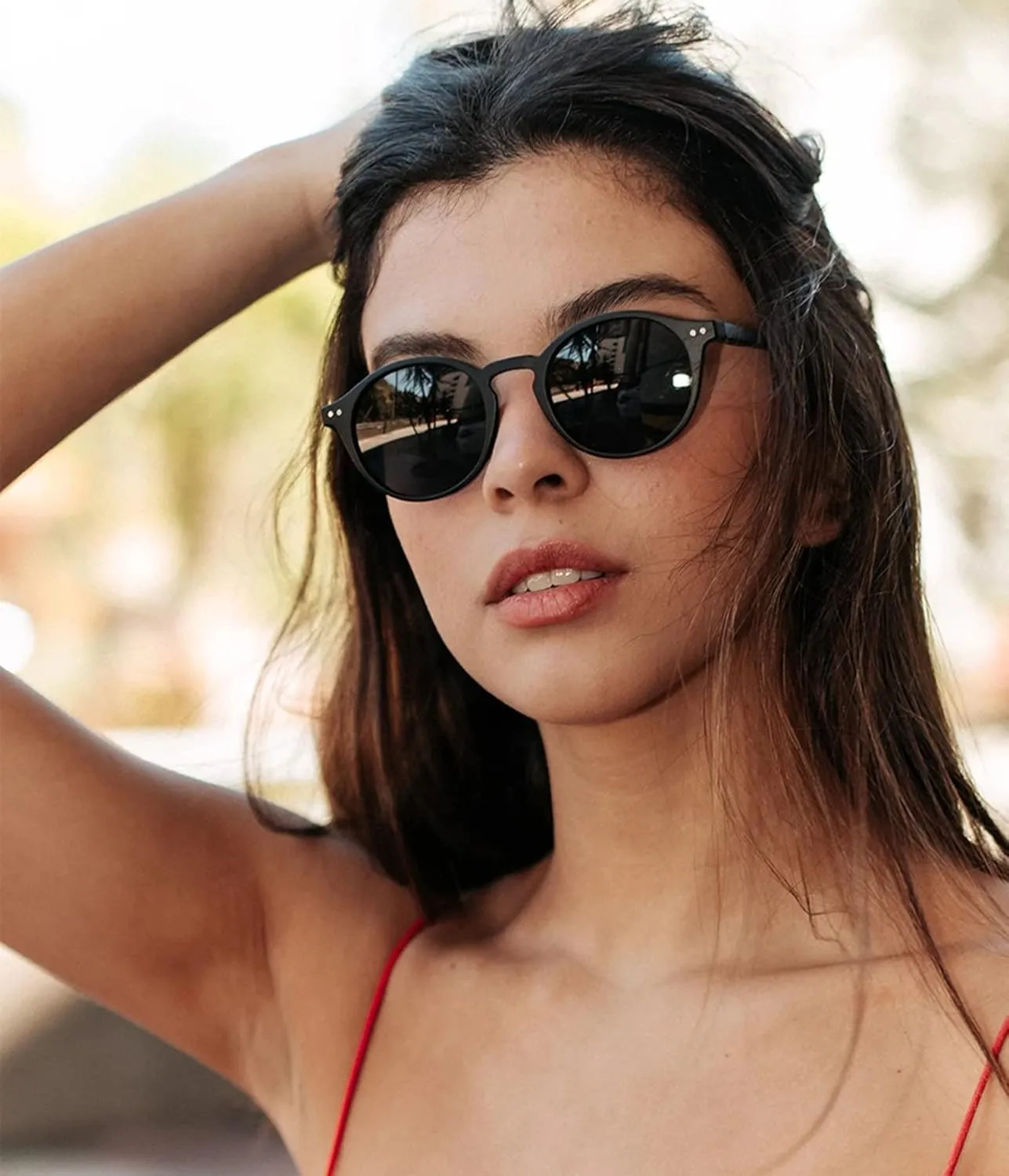 EYLRIM Classic Polarized Round Sunglasses for Women Men Vintage Style Lightweight Circle Frame Sun Glasses
