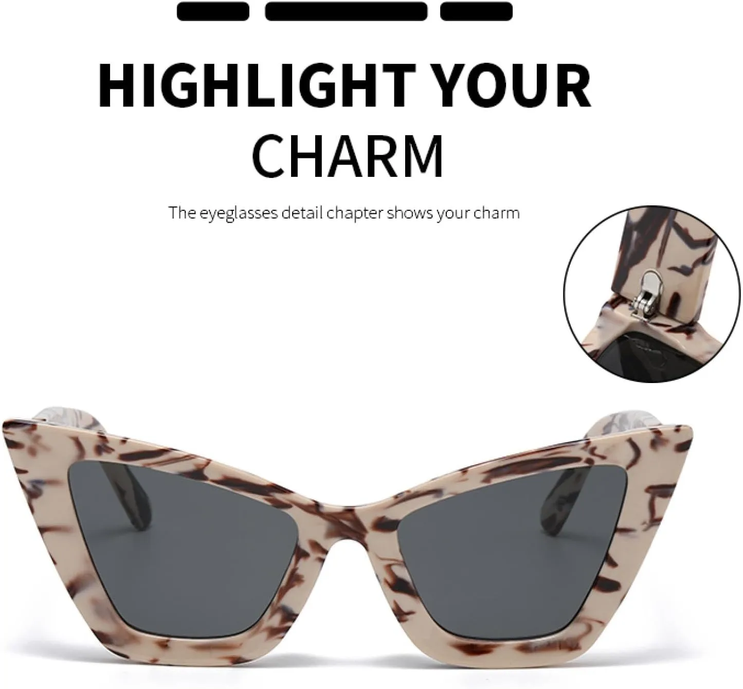 Fashion Cat Eye Sunglasses for Women Retro Classic Vintage Uv400