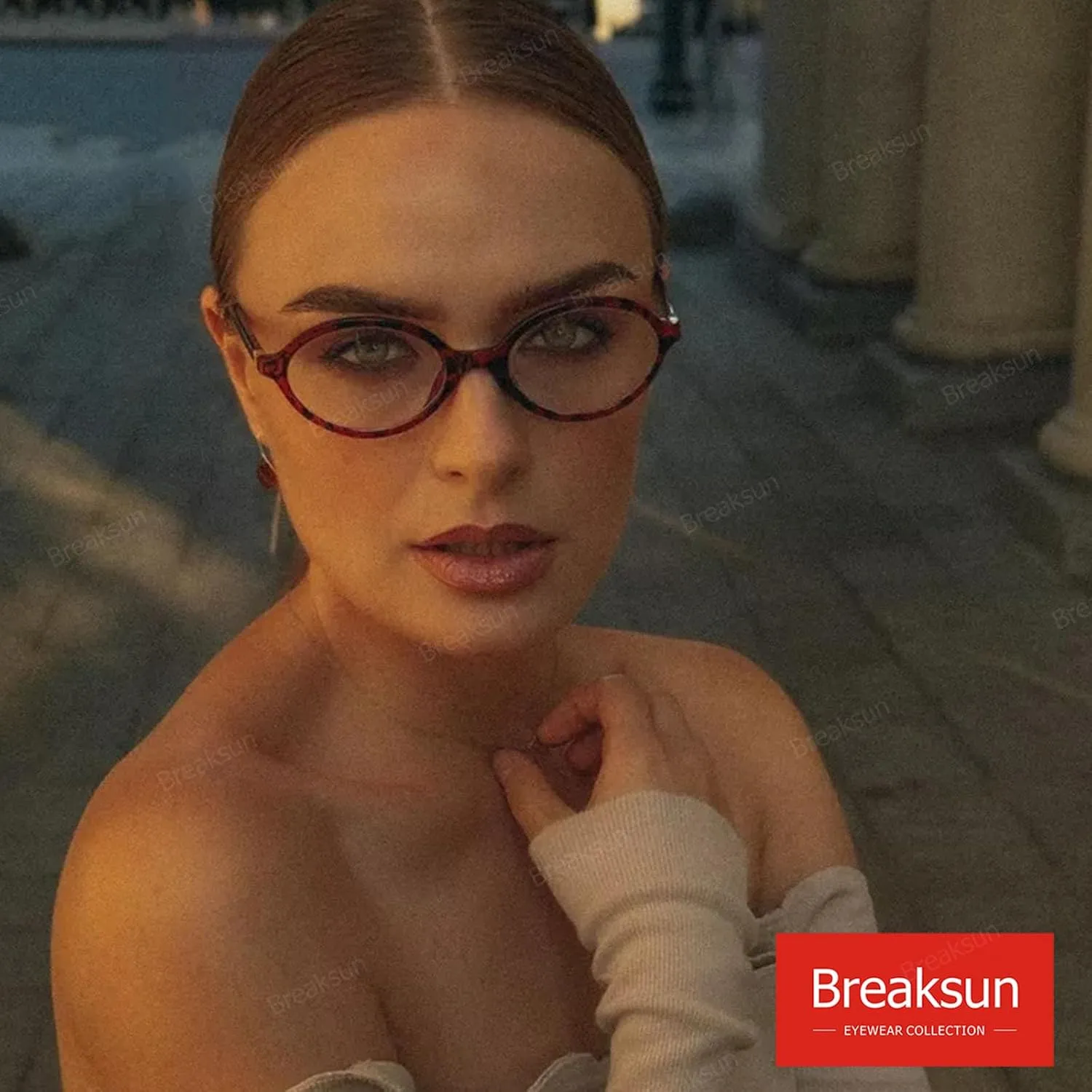 Fashion Oval Glasses for Women Men Retro Round Tortoise Frame Blue Light Glasses Nerd Eyeglasses