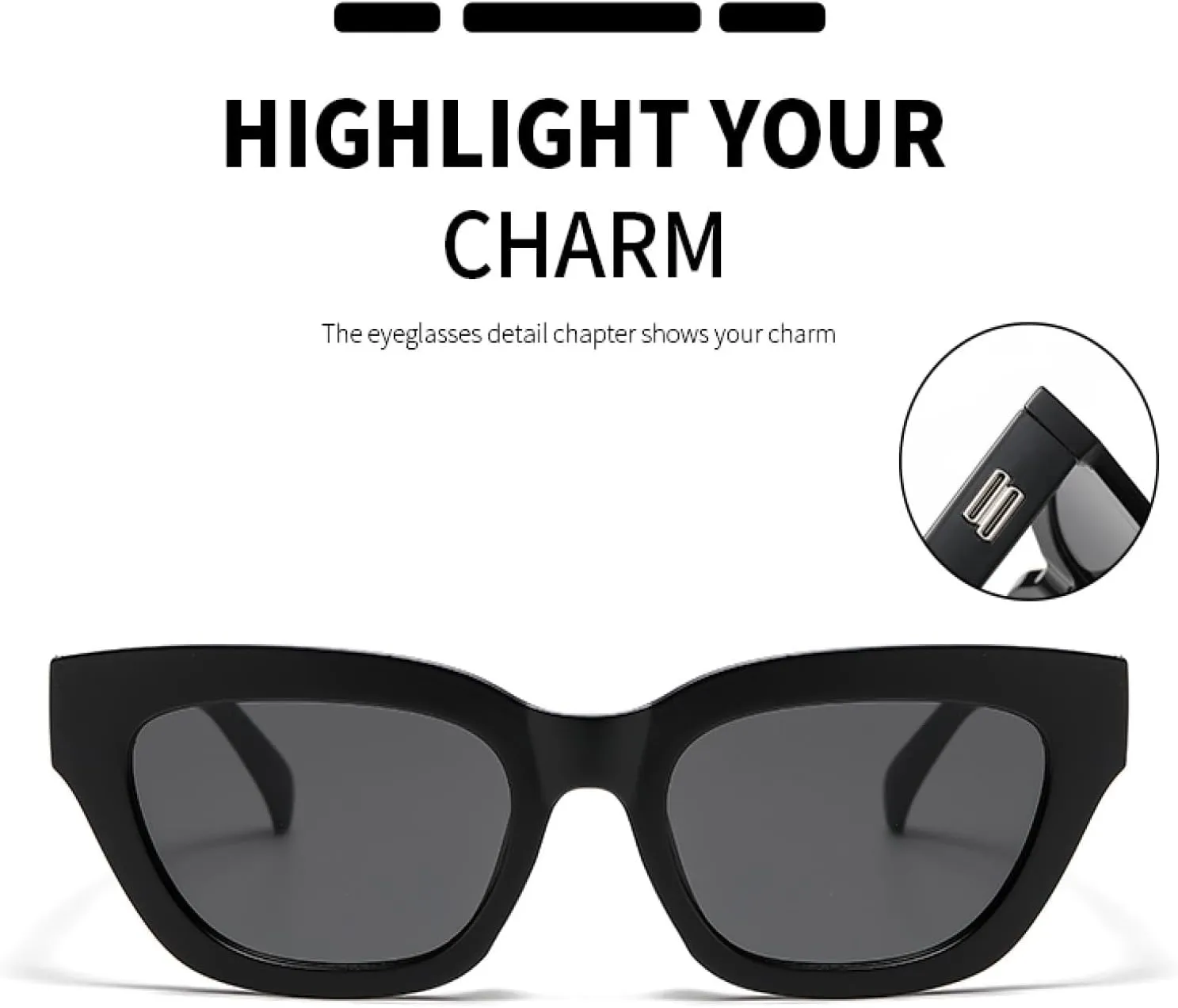 Fashion Sunglasses Vintage Cateye Classic Vintage Female Uv400