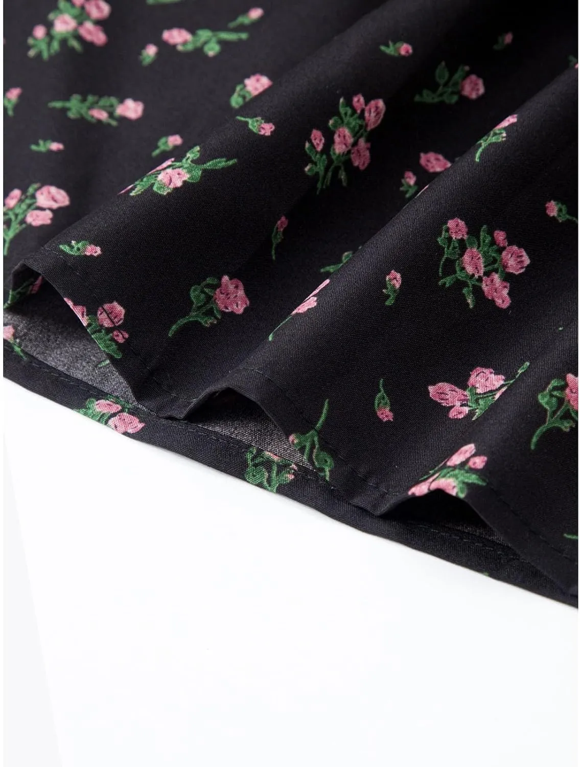 Floral Boho Maxi Skirts for Women 2025 Summer Vacation Elastic High Waisted Flowy A-Line Swing Skirt