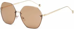 Frameless Polygonal Sunglasses Retro Classic Luxury Driving Travels Sunglasses Uv400