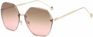 Frameless Polygonal Sunglasses Retro Classic Luxury Driving Travels Sunglasses Uv400