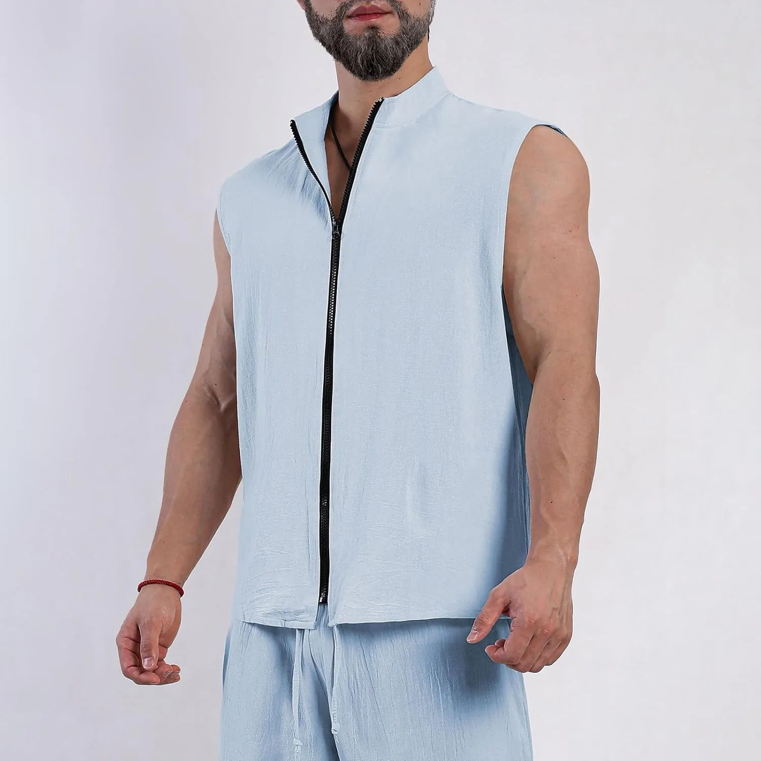 Golf Vest Soft Shell Zip Up Waistcoat Lightweight Summer Casual Sport Workout Vests Outdoor Travel Sleeveless Jackets