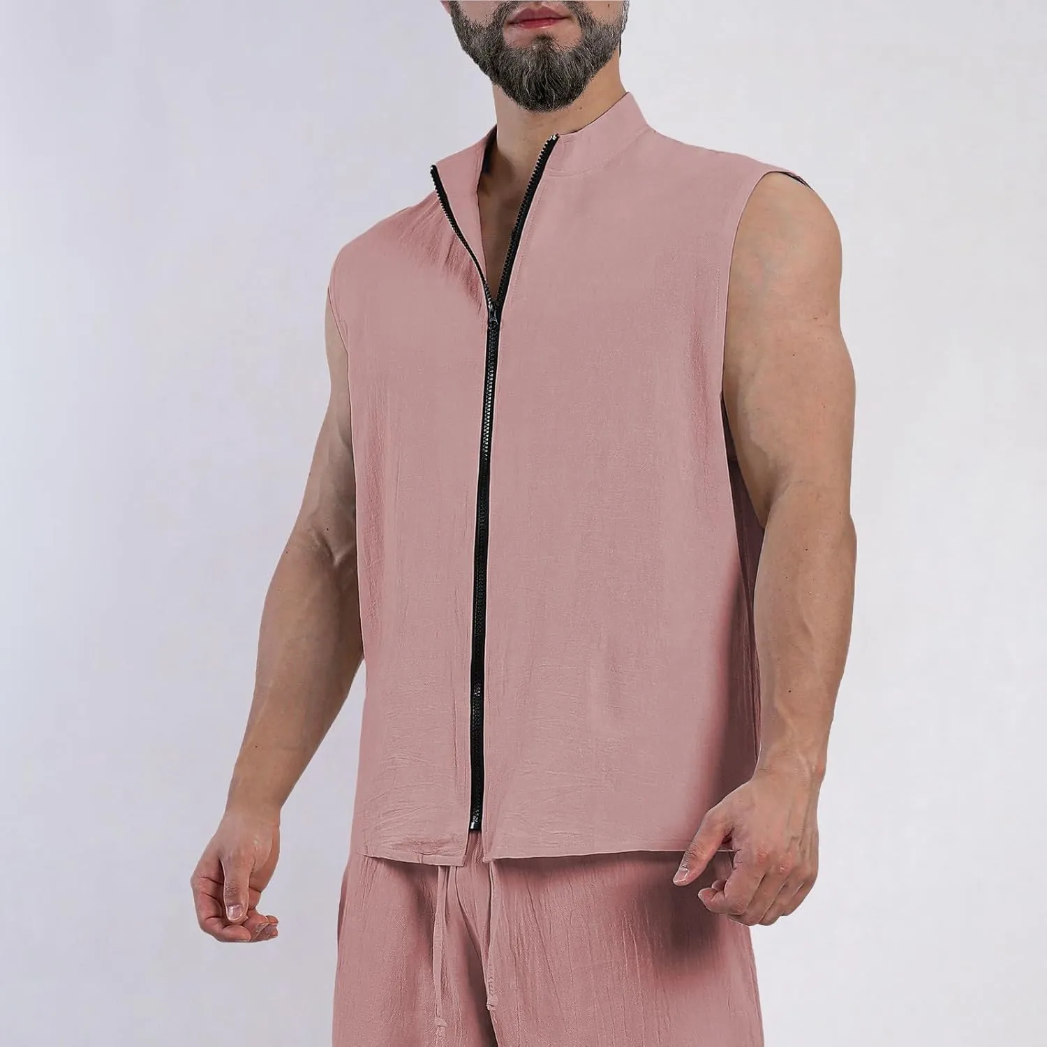 Golf Vest Soft Shell Zip Up Waistcoat Lightweight Summer Casual Sport Workout Vests Outdoor Travel Sleeveless Jackets