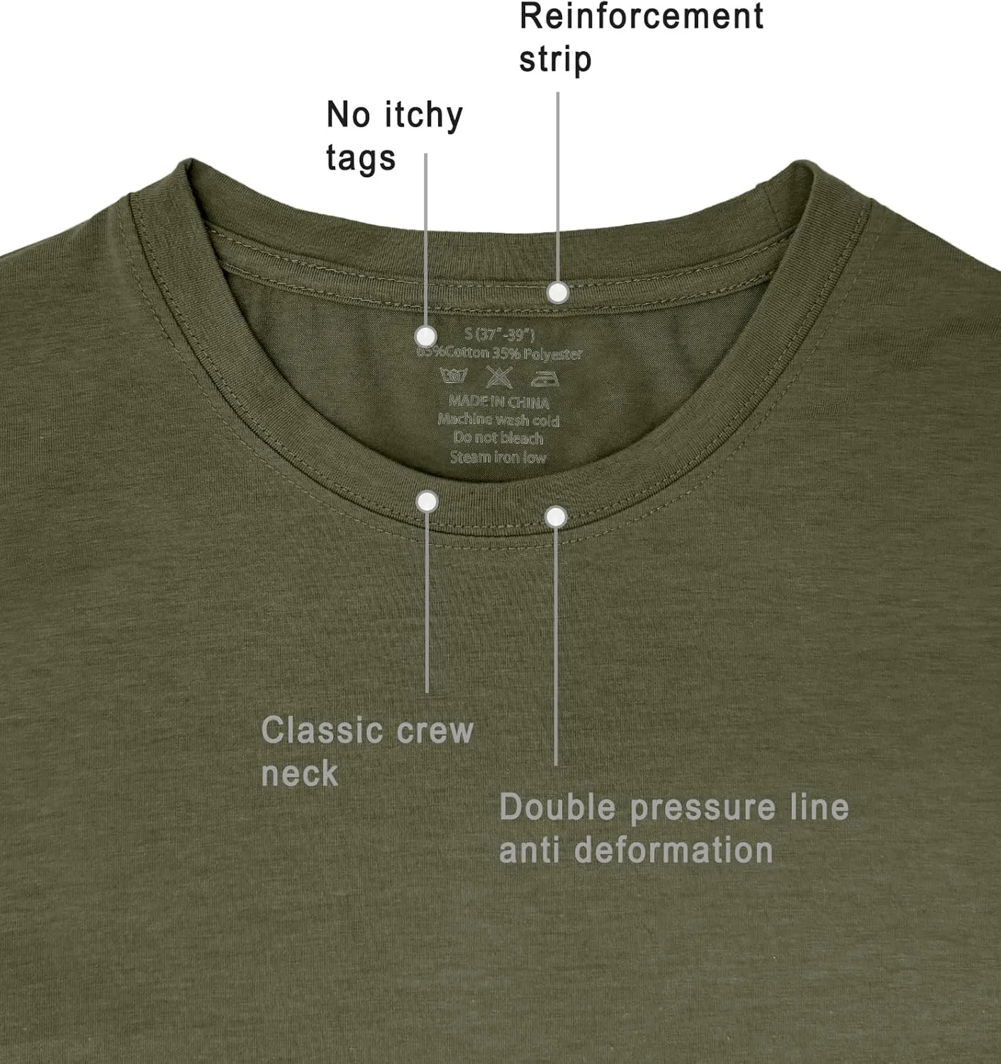 HOTake Mens T-Shirt Short Sleeve Crew Neck 1-3 Pack Soft Fitted Tees S-4XL Fresh Classic Tshirts Basic Tee Shirt