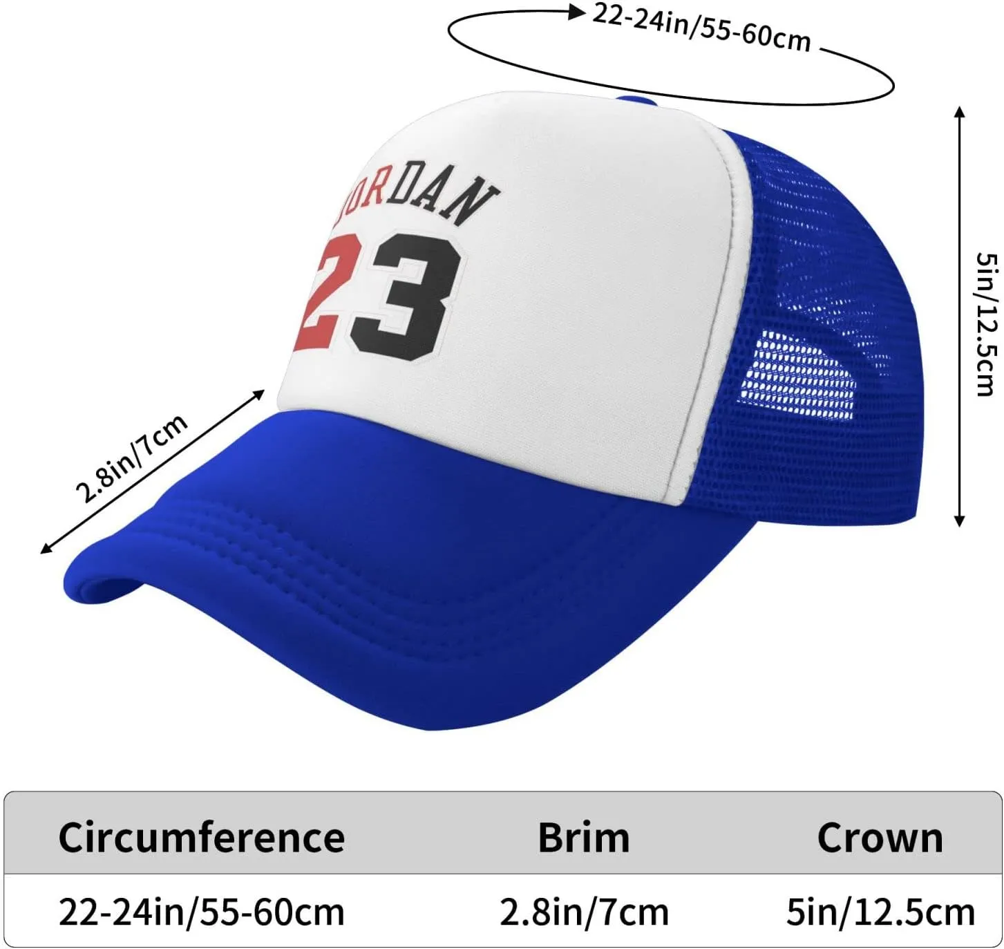 Jordan 23 Mesh Basketball Cap - Unisex Adjustable Sports & Hip Hop Hat