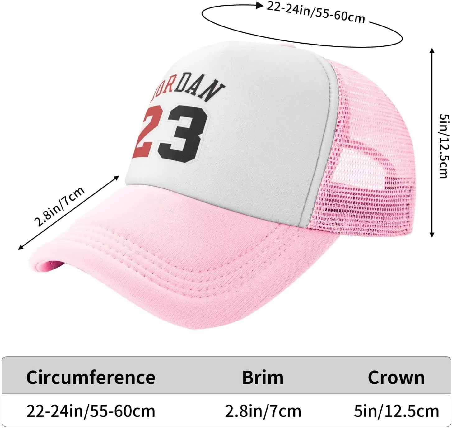 Jordan 23 Mesh Basketball Cap - Unisex Adjustable Sports & Hip Hop Hat