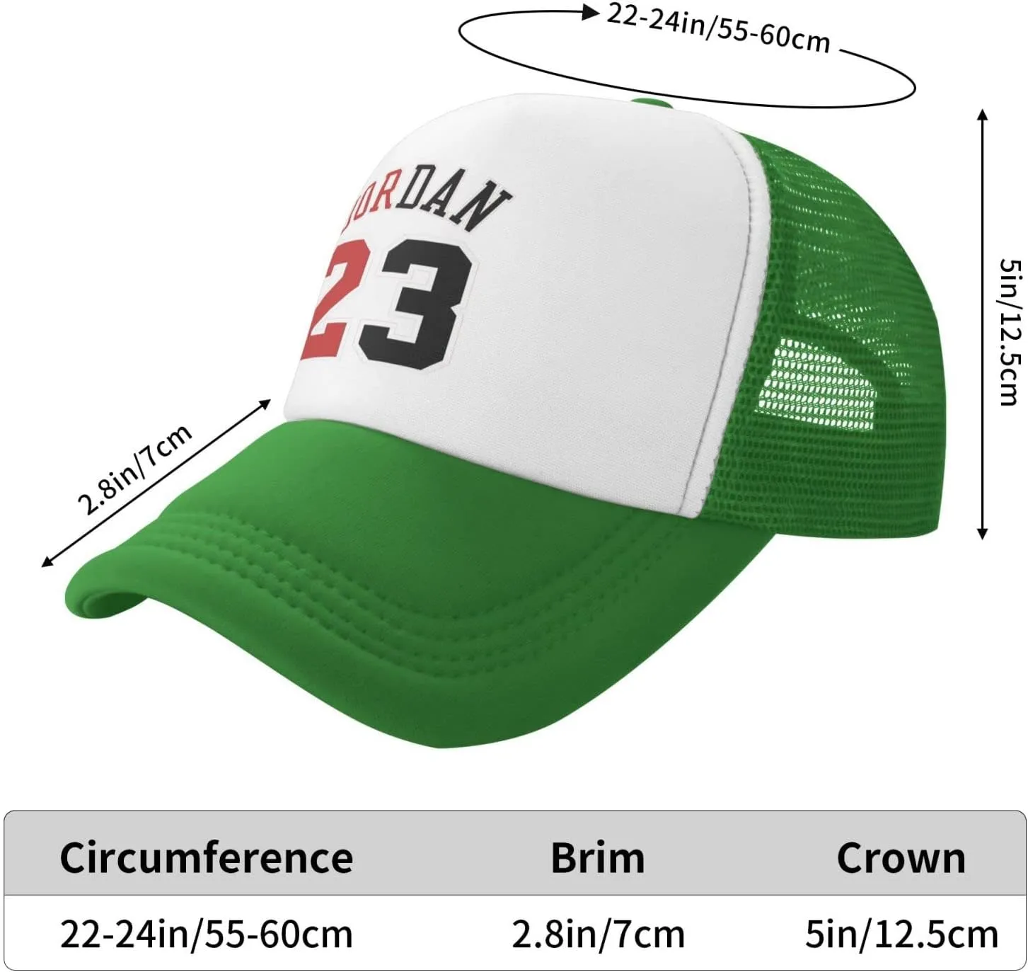 Jordan 23 Mesh Basketball Cap - Unisex Adjustable Sports & Hip Hop Hat