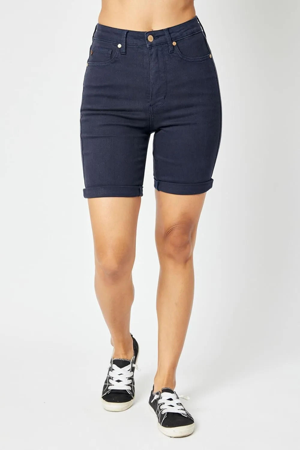 Judy Blue High Waisted Tummy Control Bermuda Shorts 150270-4X