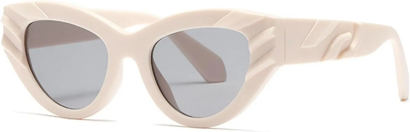 laureles Fashion Women's Cat Eye Sunglasses Vintage Triangle Sun Glasses Men Classic Small Outdoor Goggle