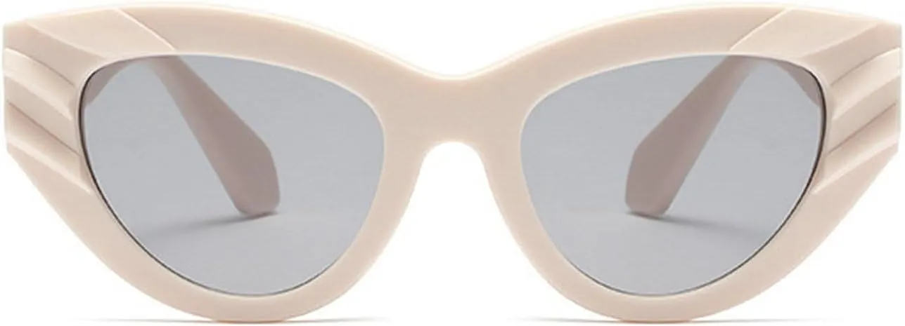 laureles Fashion Women's Cat Eye Sunglasses Vintage Triangle Sun Glasses Men Classic Small Outdoor Goggle