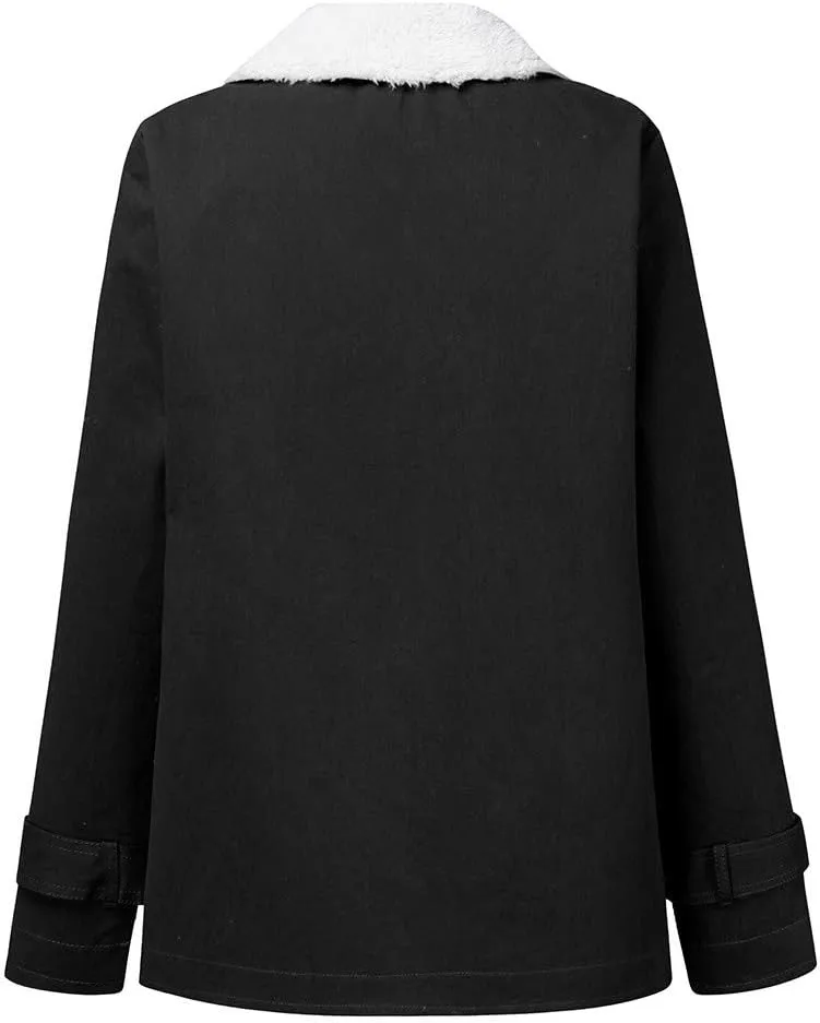 LCMTWX Women's 2023 Fashion Winter Coat Jacket Womens Winter Slim Women's Coat Coats for Women Women'S Fur Faux Fur Jackets