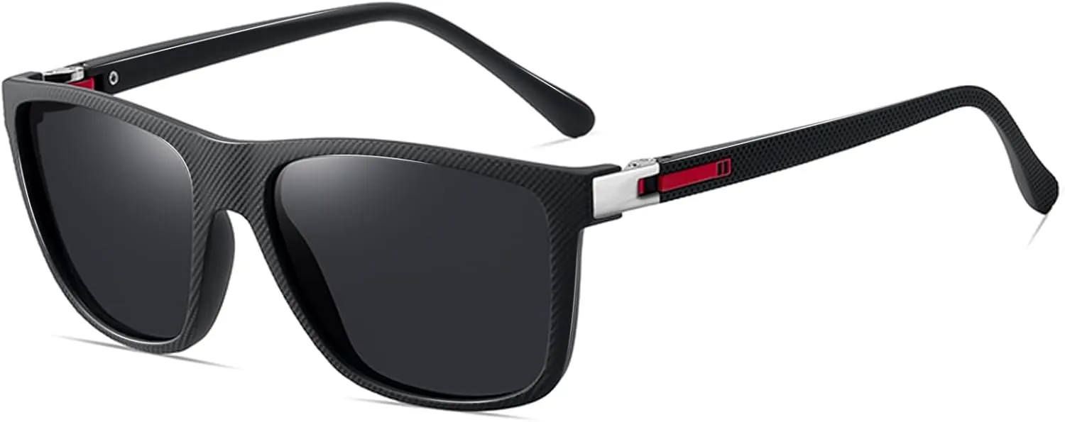 LIXX Polarized Square Sunglasses UV400 Protection Classic Frame Trendy Designer Sun Glasses Men Women
