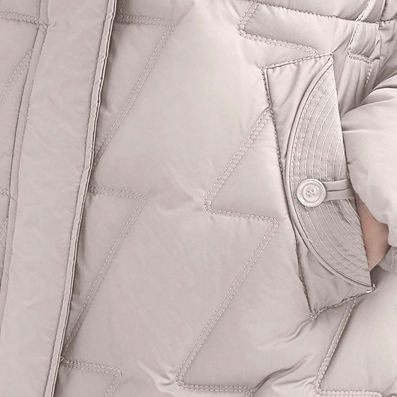 Long Parka Coats for Women 2024 Trendy Puffer Jacket Mock Neck Zip Up Down Jacket Windproof Mid Length Winter Coat