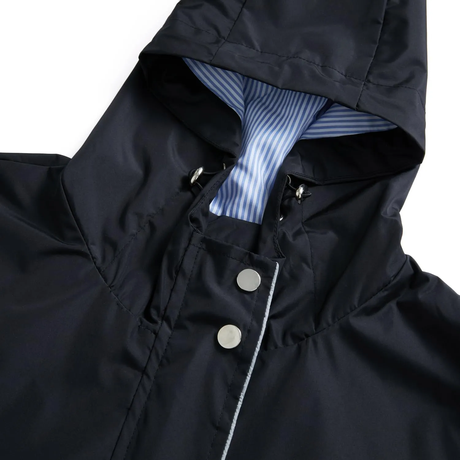 Lu's Chic Women's Rain Jackets Anorak Waterproof Casual Military Utility Outdoor Fall Hood