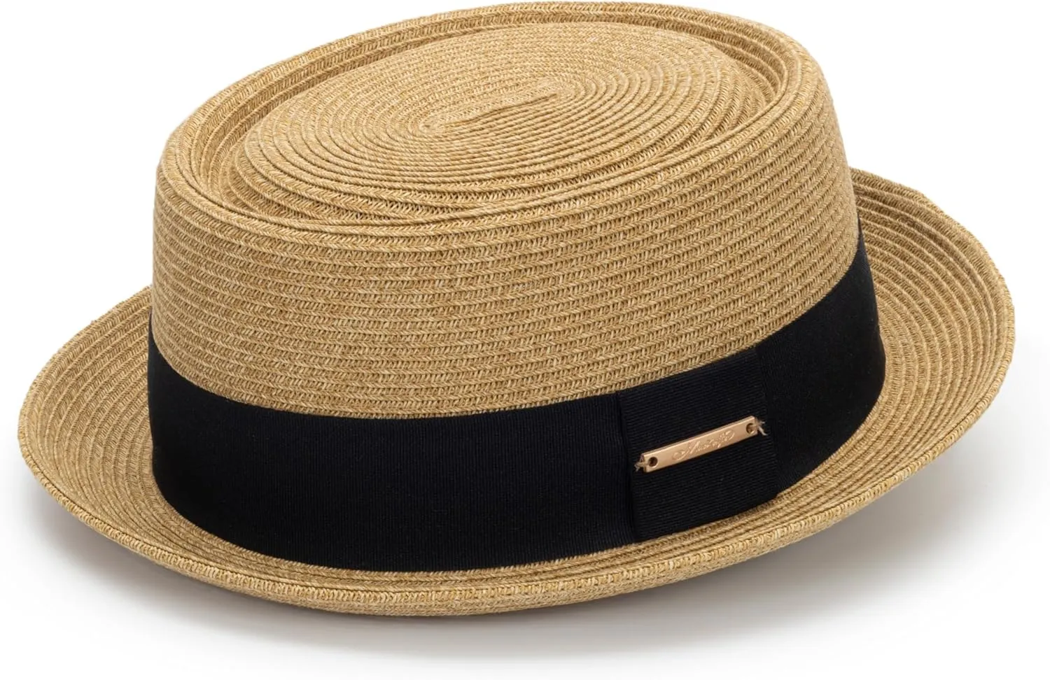 Men-Women-Summer-Straw-Pork Pie Hat - Classic-Short Brim-Boater Fedora-Sun Hat-UPF50  Beach-Hat