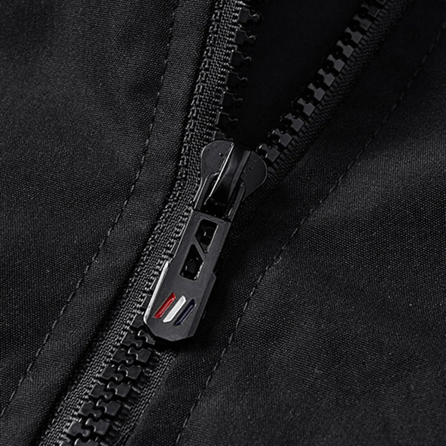 Mens Casual Zip Up Jacket Lightweight Color Block Stitching Coats Hoodless Windproof Breathable Bomber Jacket