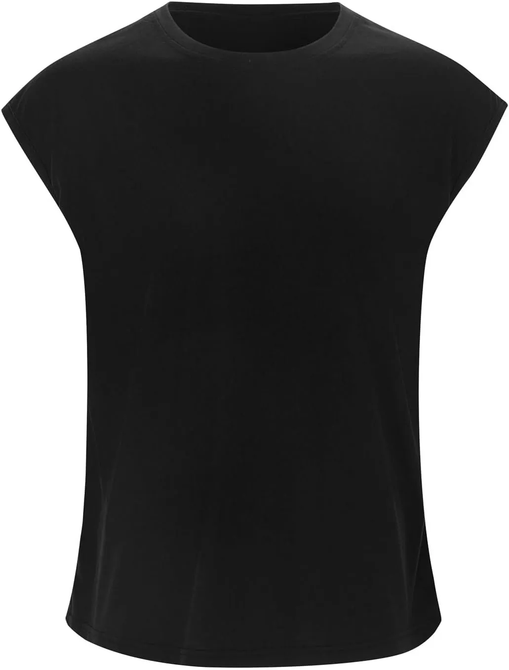 Men's Cut Off Workout Tank Tops Big and Tall Casual Soft Cap Sleeve Sleeveless Gym Muscle Shirts Regular Fit